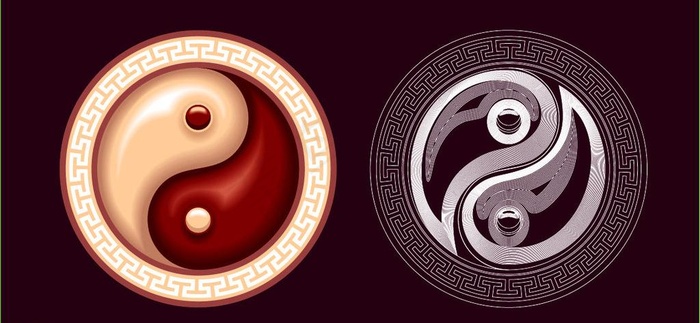 太极图片ai矢量模版下载