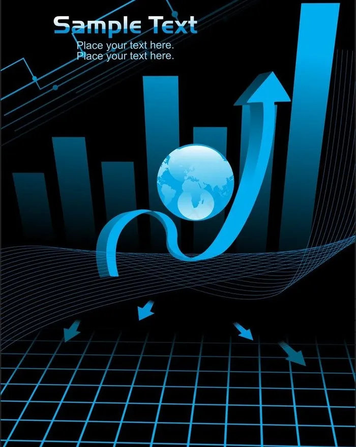 箭头背景图片eps,ai矢量模版下载