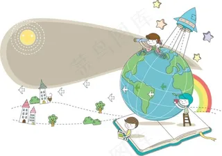 矢量卡通插画素材