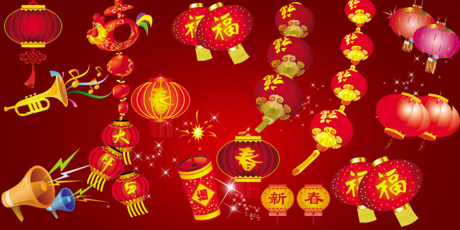 灯笼psd模版下载