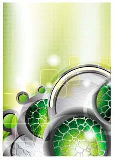 绿色幻彩科技背景