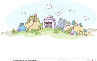 韩国 Line Art矢量素材图片