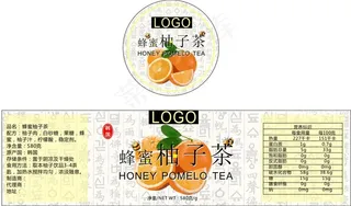 韩国蜂蜜柚子茶包装