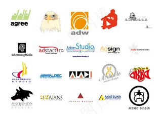 全球广告公司logo矢量图