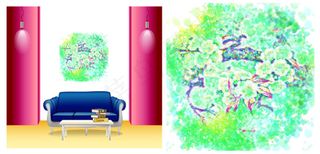 家居室内装饰画梨花