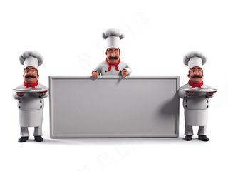 厨师3d小人图片