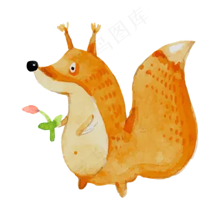 儿童可爱卡通小松鼠png图片