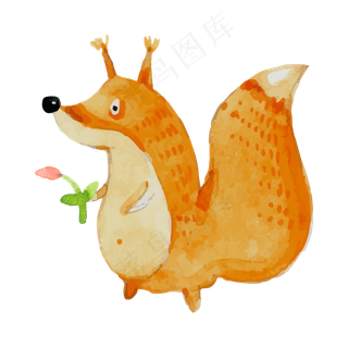 儿童可爱卡通小松鼠png图片