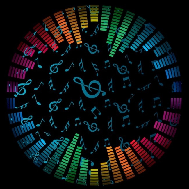 音乐符号背景图