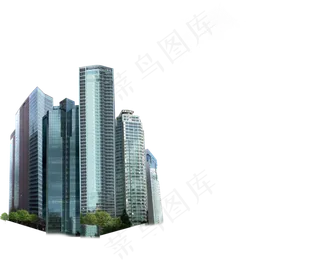 都市建筑建筑速写房子剪影素材