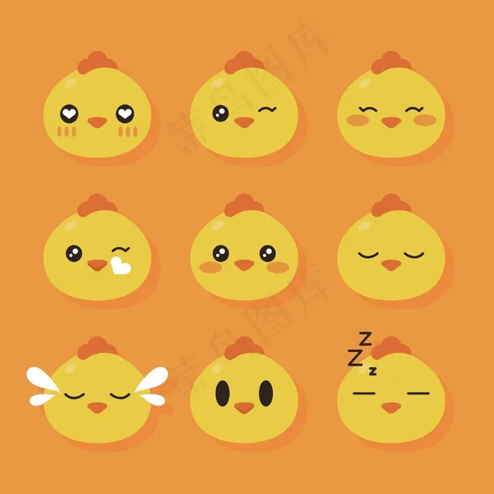 卡通小鸡头像