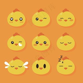 卡通小鸡头像