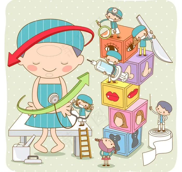 美容医疗图片eps,ai矢量模版下载