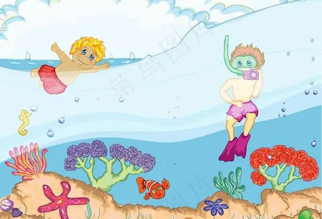 儿童梦想海底世界图片
