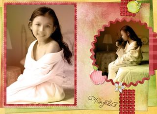 时尚女孩系列写真模板