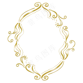 金色欧式边框