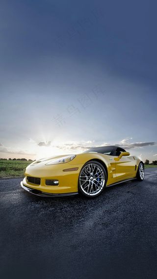 炫酷的敞蓬跑车高清摄影图片