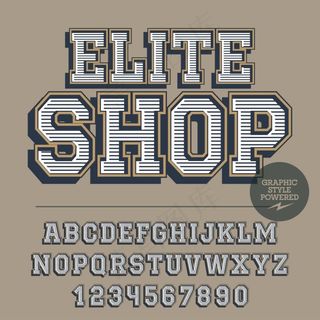 创意英文字母设计矢量素材