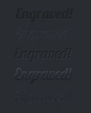 雕刻文字PS图象处理软件风格的影响