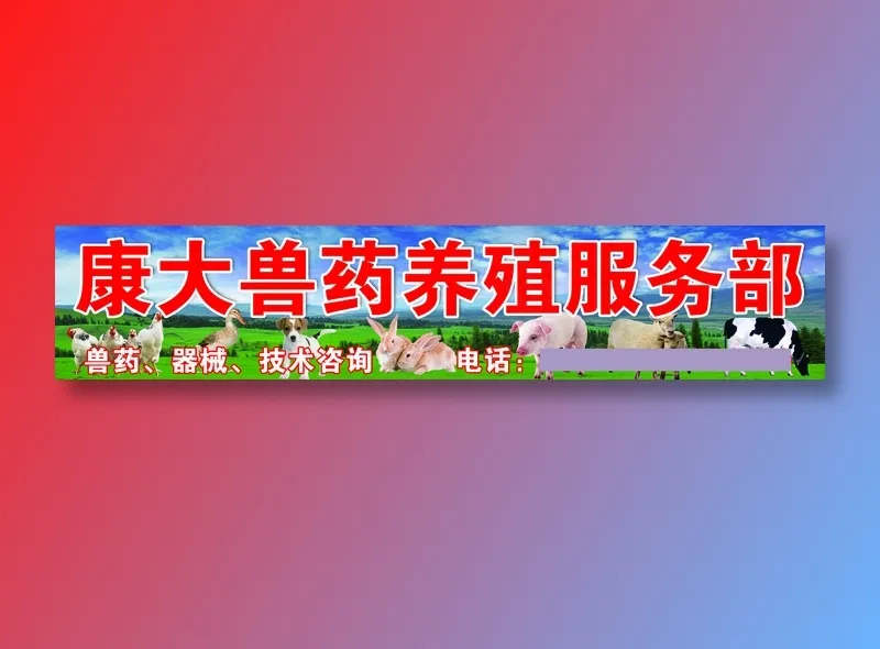 康大兽药psd模版下载