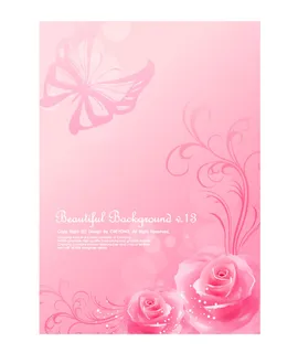 名片卡片玫瑰花背景3