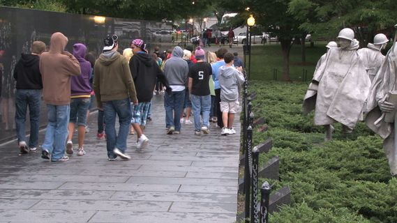 朝鲜战争退伍军人纪念碑2股票的录像