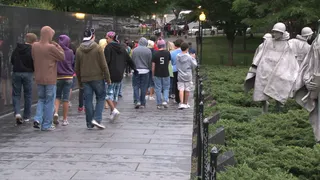 朝鲜战争退伍军人纪念碑2股票的录像