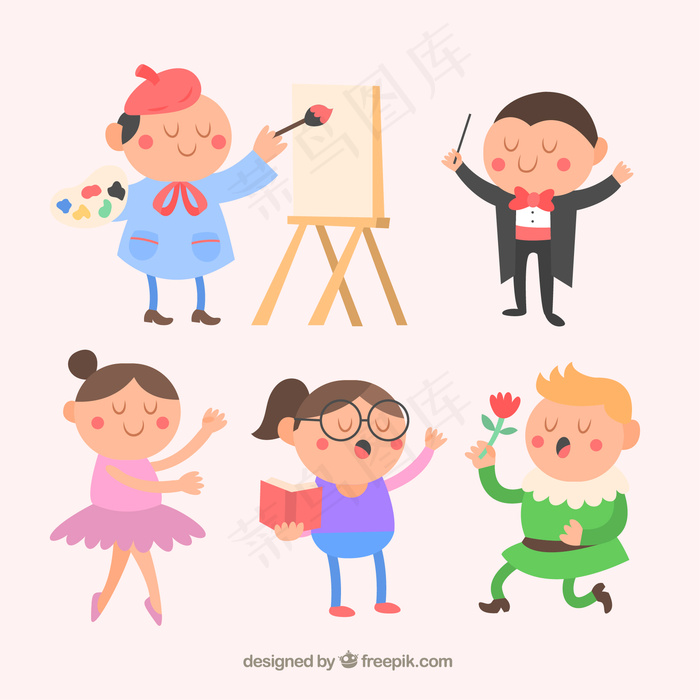 卡通风格的滑稽艺术特征