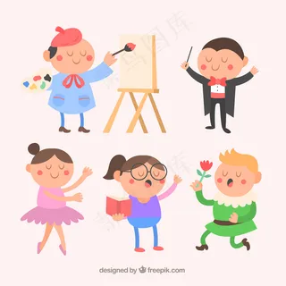 卡通风格的滑稽艺术特征