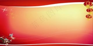 红色背景展板