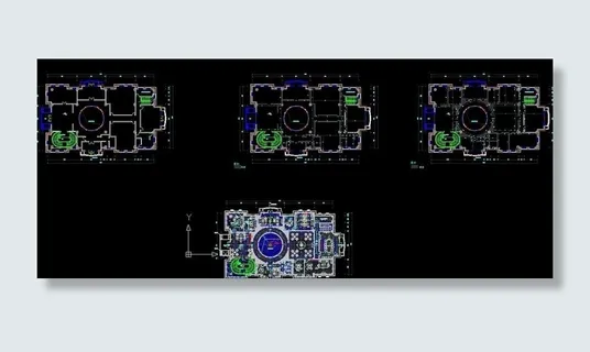 宾馆装饰平面图