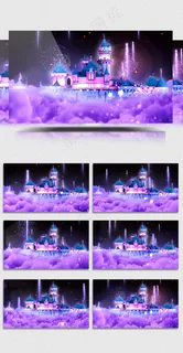 梦幻城堡《童话镇》舞台背景视频