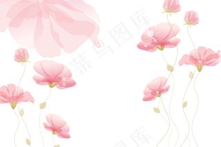春天夏天粉色花朵