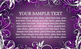 紫色时尚花纹矢量素材