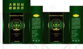 山茶油包装设计矢量素材