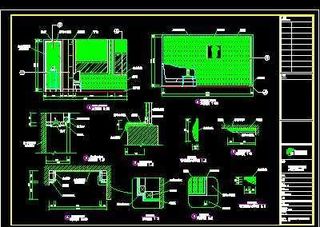 豪华酒家装修施工图纸、cad详图素...