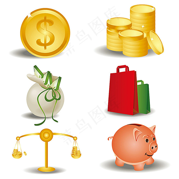 金融投资理财图标