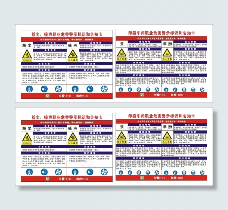职业危害警示标识和告知卡