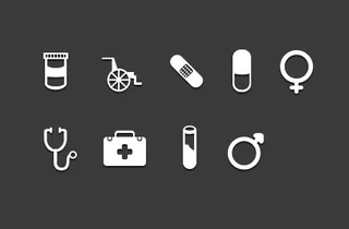 医疗图标PSD素材