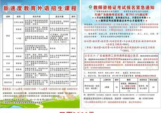 教育培训宣传单