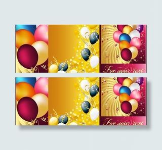 节日喜庆气球矢量素材-2