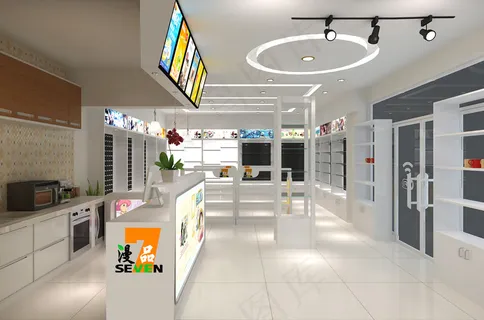 漫品动漫特色饮品连锁店装修设计图片 漫品动漫特色饮品连锁店装修设计图片