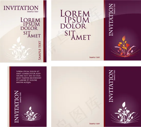 矢量背景花纹eps,ai矢量模版下载