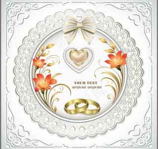 婚礼邀请卡图片