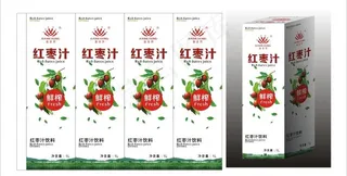 红枣汁包装图片模板下载