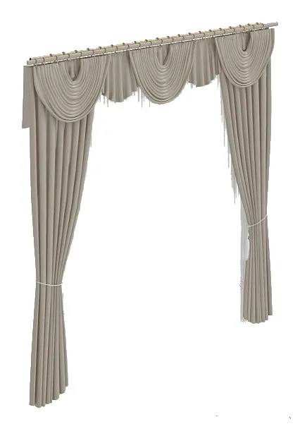 窗帘3d模型素材