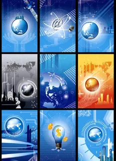 商务背景 矢量底图图片