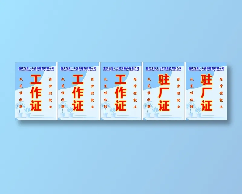 gongzuozhengcdr矢量模版下载