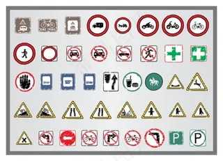 交通图标矢量图