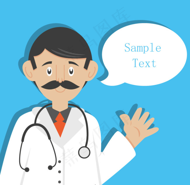 男医生语言气泡